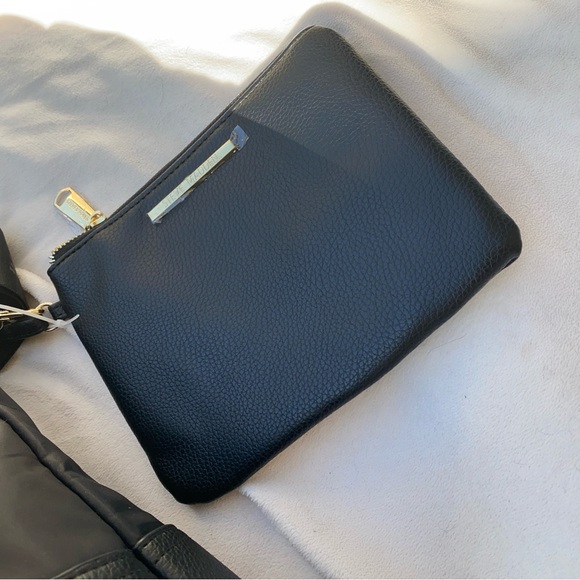 NWT STEVE MADDEN WOMAN BAG LARGE/BIG BLACK WHITE COLOR - Picture 5 of 8